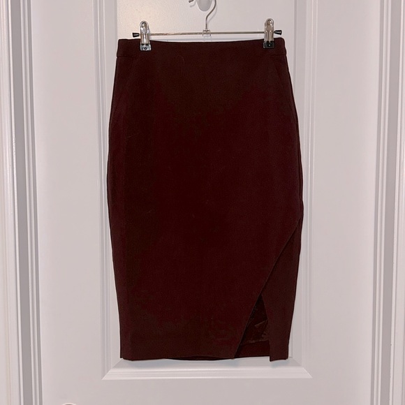 RW&Co - Suiting Skirt - Merlot Colour - Size 2 - Picture 1 of 3